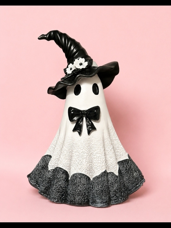 Homegoods Other - Eerie Elegance Halloween Witch Hat Ghost Figurine